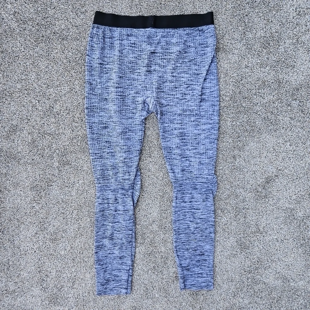 Nike Pro Leggings Purple Gray Athletic Training Workout Pants Women's Size XL
